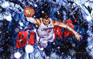 Sport Painting - basketball 16 impressionist